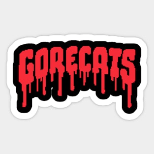 Gorecats logo red Sticker